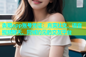 杏吧app账号凭证：真实社交、语音视频聊天、同城约见的交友平台