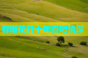 春暖花开十年杏吧情深